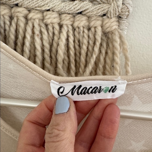 MACARON Tiered Ruffle Star Babydoll Top - Picture 2 of 5